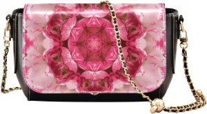 Crossbody Bags for Women Trendy Women's Black Shoulder Bag Small PU Leather Flap Cross Body Bag Handbags