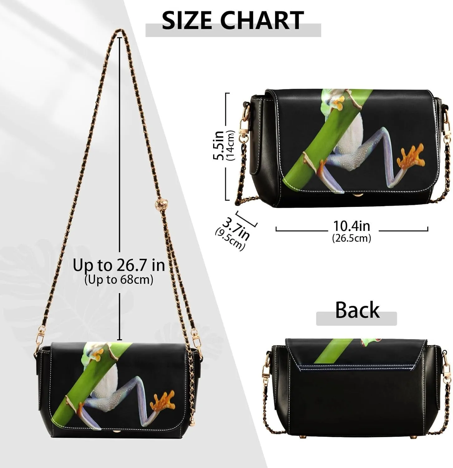 Crossbody Bags for Women Trendy Women's Black Shoulder Bag Small PU Leather Flap Cross Body Bag Handbags