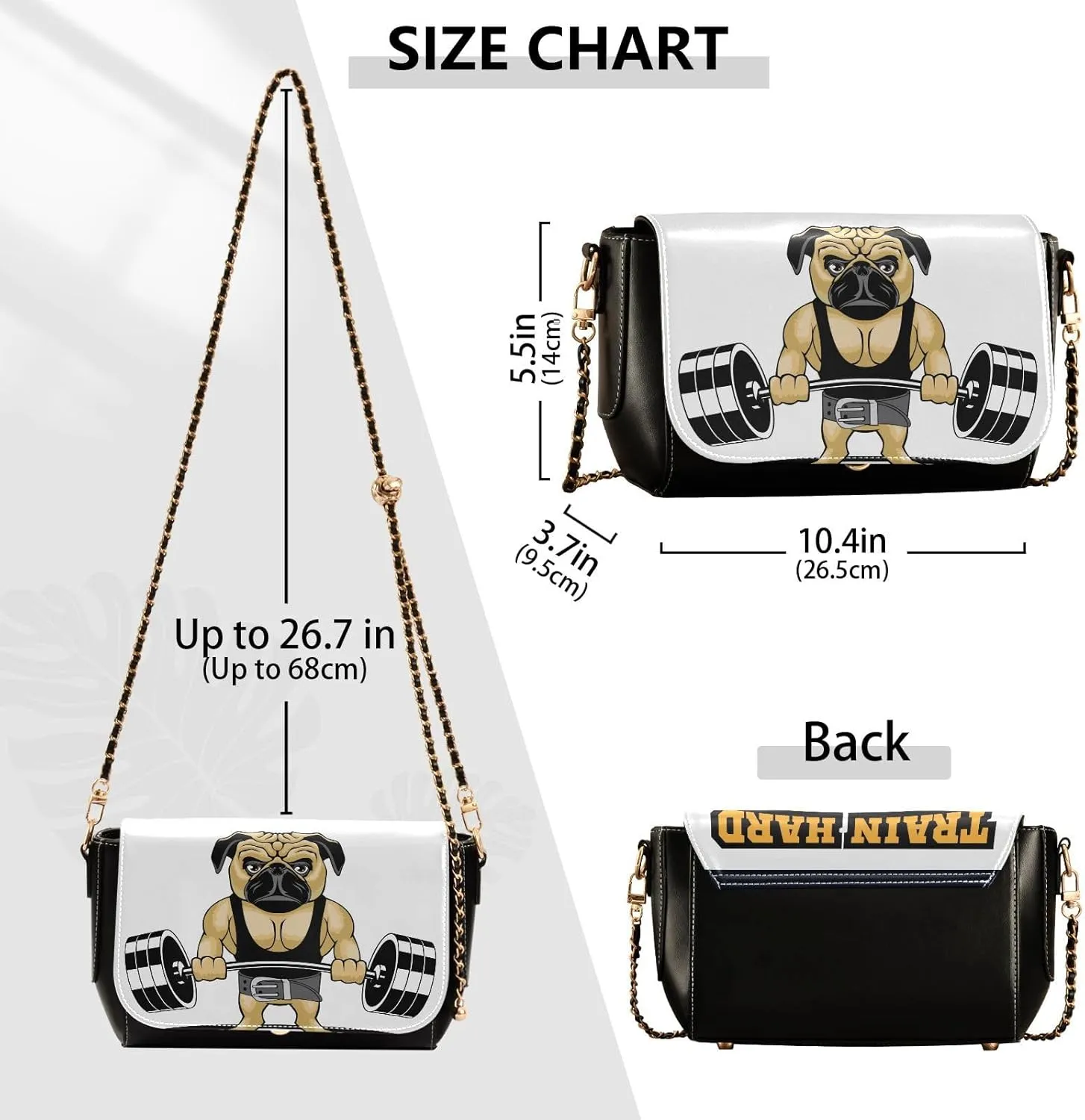 Crossbody Bags for Women Trendy Women's Black Shoulder Bag Small PU Leather Flap Cross Body Bag Handbags
