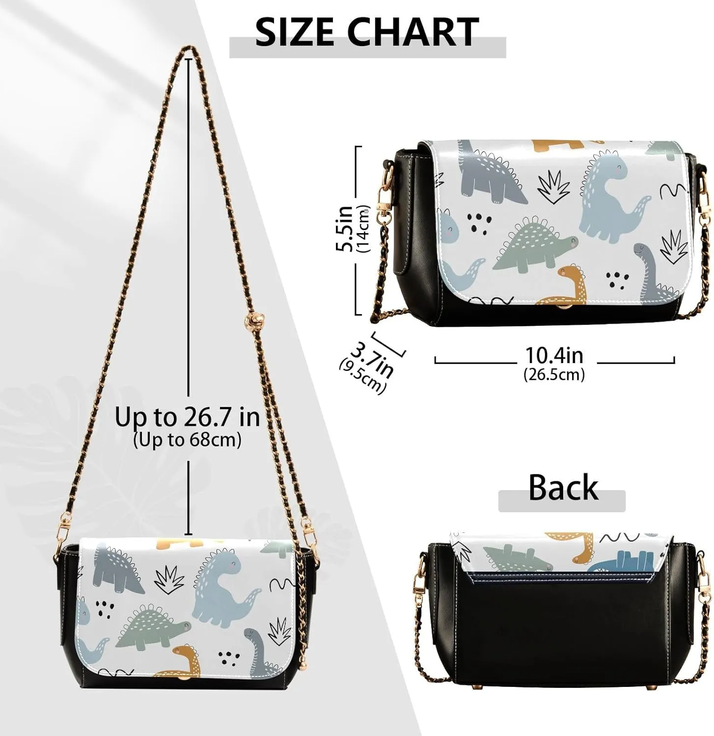 Crossbody Bags for Women Trendy Women's Black Shoulder Bag Small PU Leather Flap Cross Body Bag Handbags