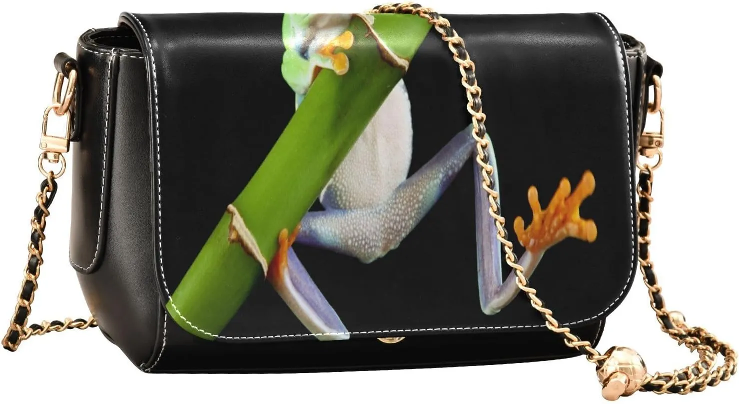 Crossbody Bags for Women Trendy Women's Black Shoulder Bag Small PU Leather Flap Cross Body Bag Handbags