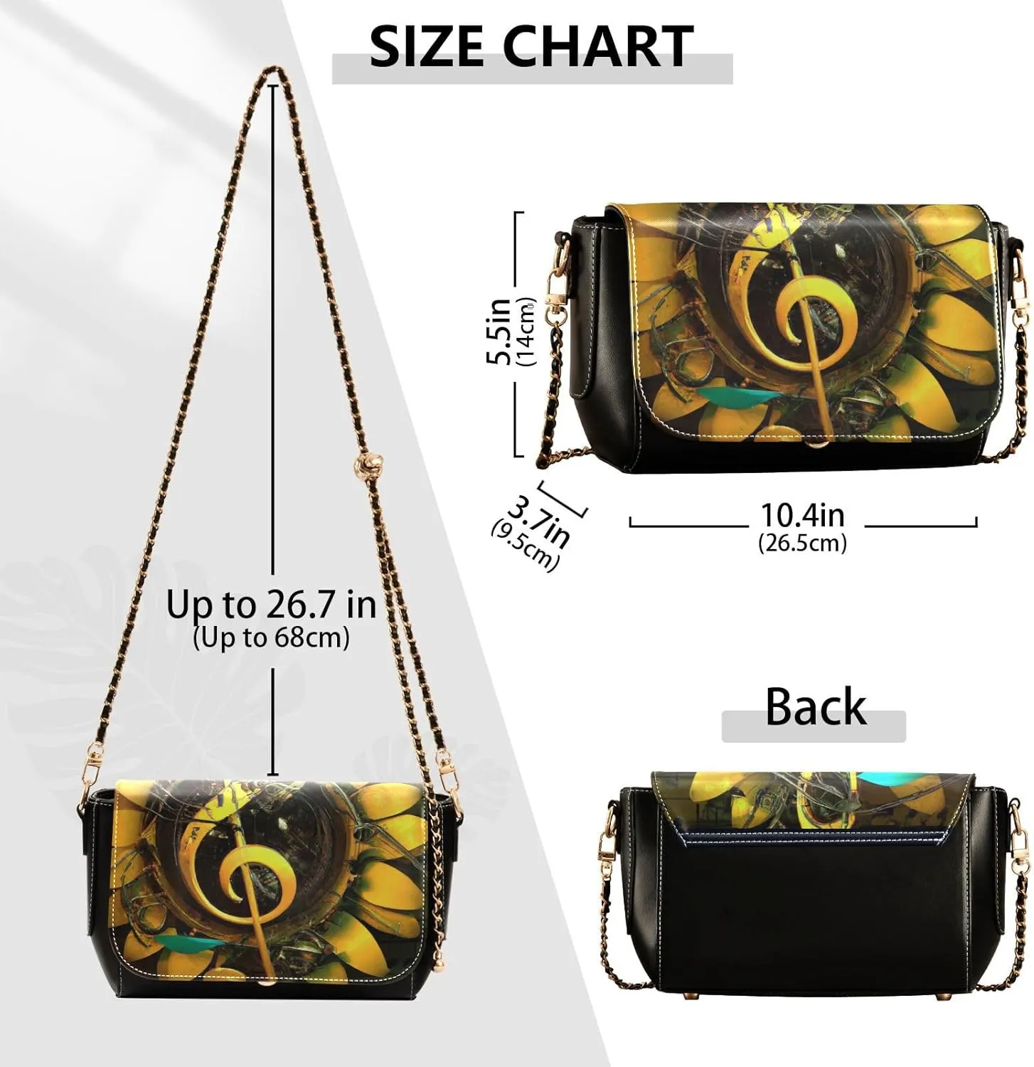 Crossbody Bags for Women Trendy Women's Black Shoulder Bag Small PU Leather Flap Cross Body Bag Handbags