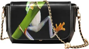 Crossbody Bags for Women Trendy Women's Black Shoulder Bag Small PU Leather Flap Cross Body Bag Handbags