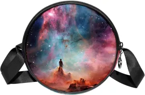 Crossbody Bags for Women,Crossbody Bag Men,Small Sling Bag,Colorful Nebula Space Universe,Crossbody Purse