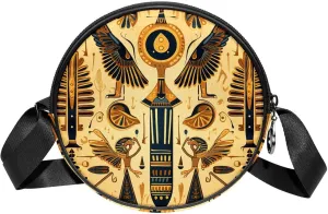 Crossbody Bags for Women,Crossbody Bag Men,Small Sling Bag,Vintage Aged Egyptian Ethnicity,Crossbody Purse