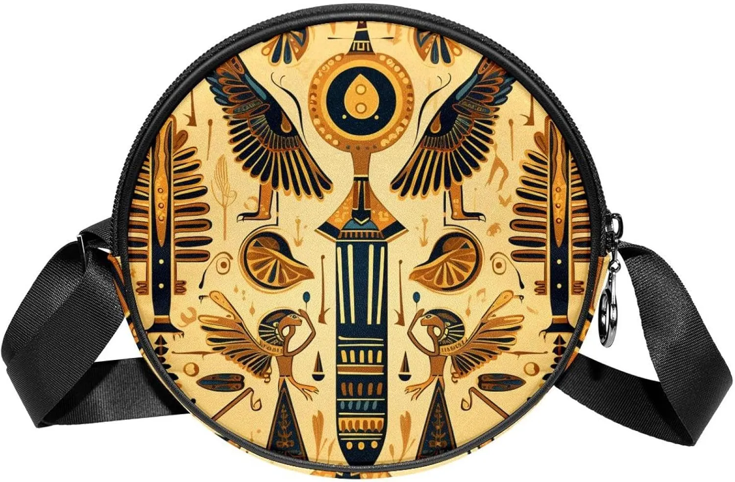 Crossbody Bags for Women,Crossbody Bag Men,Small Sling Bag,Vintage Aged Egyptian Ethnicity,Crossbody Purse