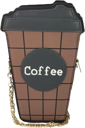 Cup Of Joe Coffee Crossbody, Brown