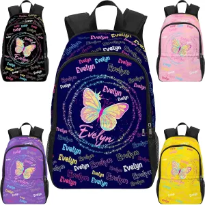 Custom Backpack for Kids Personalized School Backpacks Girls Boys with Name Customized School Bookbag with Lunch Box Bookbag for Daughter Son Fashion Unique Gift for Preschool Kindergarten
