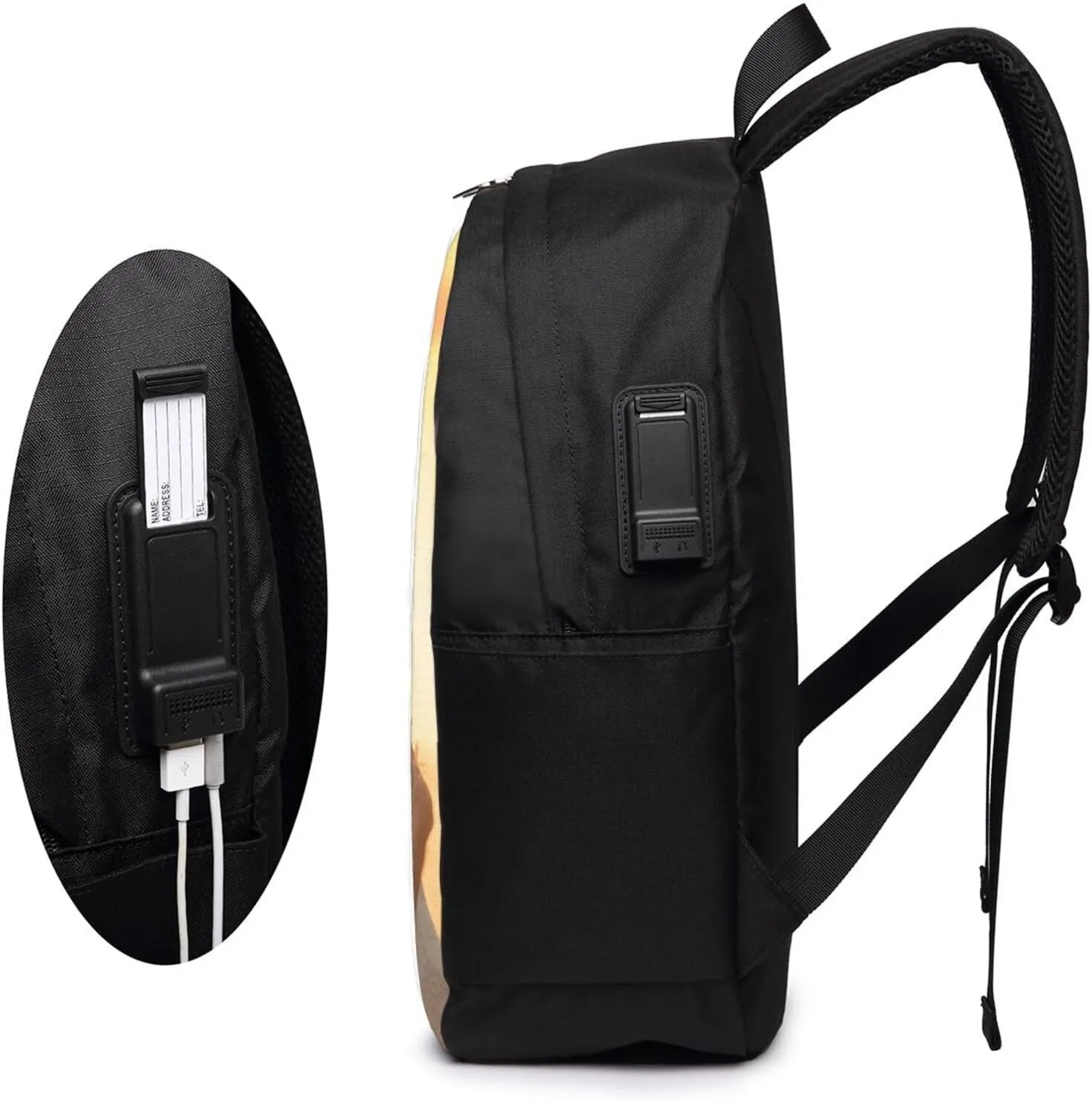 Custom Backpack Personalized Laptop Backpack for Women Men Add Your Image Text Name on Computer Bag Customized Casual Large Daypack for Work Trip 17in