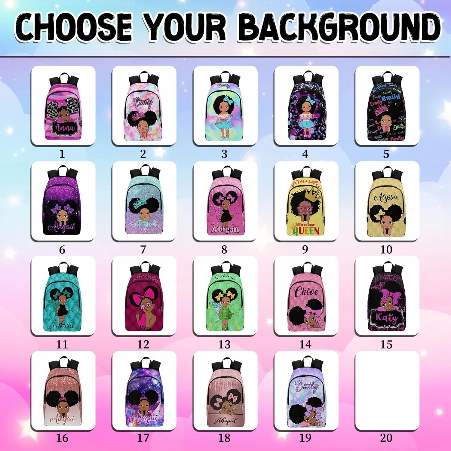 Custom Backpack with Lunch Box, Customized Girls Bookbag Lunch Bag Set from Dad Mom Personalized Name Shoulder Bag Casual Daypack for Daughter Granddaughter