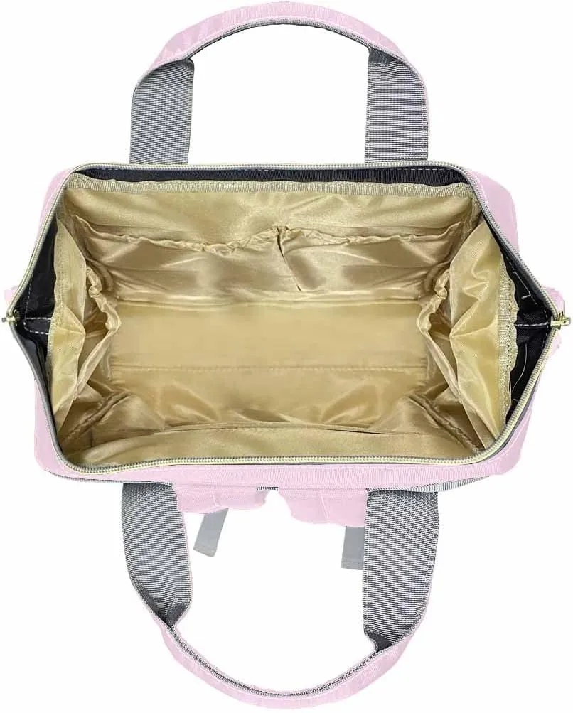 Custom Crown Pumpkin Cart Diaper Bag Personalized Nappy Bag with Name Nursing Bags Fashion Shoulders Bag Casual Backpack Daypack Travel Bag for Men Women