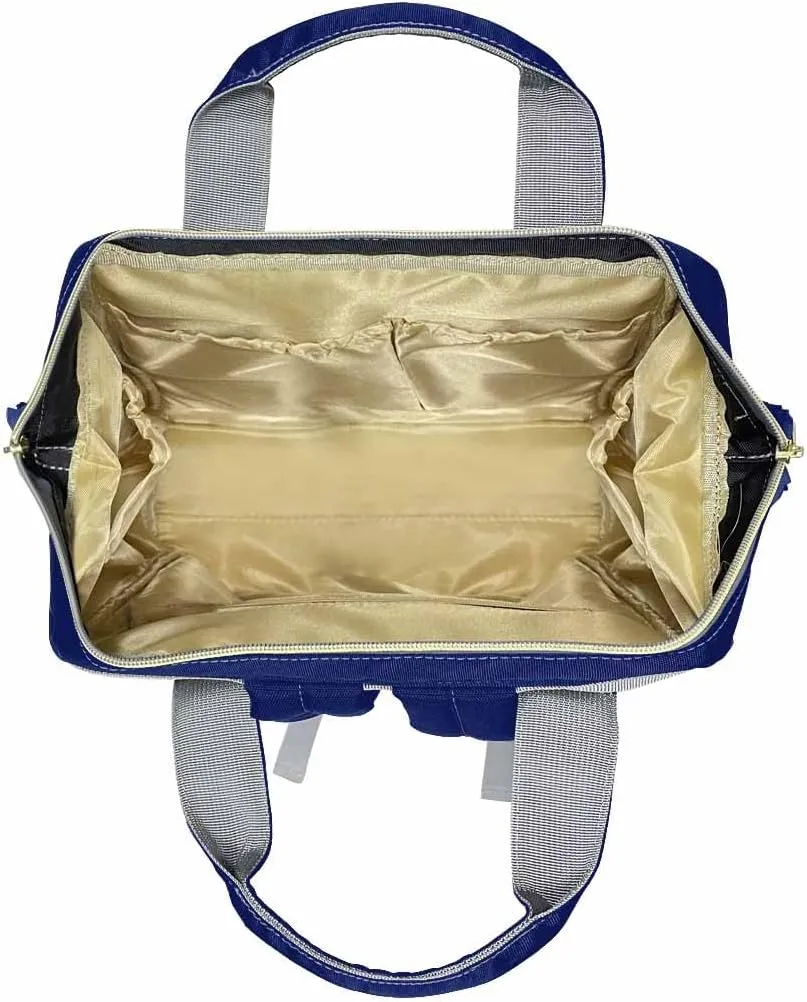 Custom Diaper Bag Backpack Princess Personalized Backpack with Text Bag Nursing Bags Fashion Shoulders Bag Casual Daypack Travel Bag for Men Women