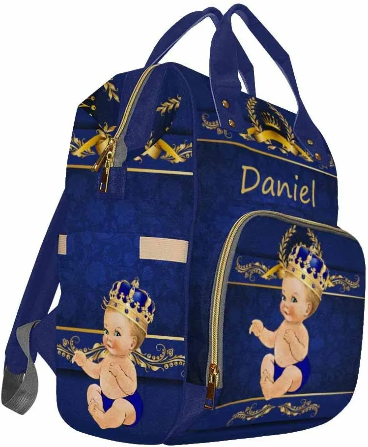 Custom Diaper Bag Backpack Princess Personalized Backpack with Text Bag Nursing Bags Fashion Shoulders Bag Casual Daypack Travel Bag for Men Women