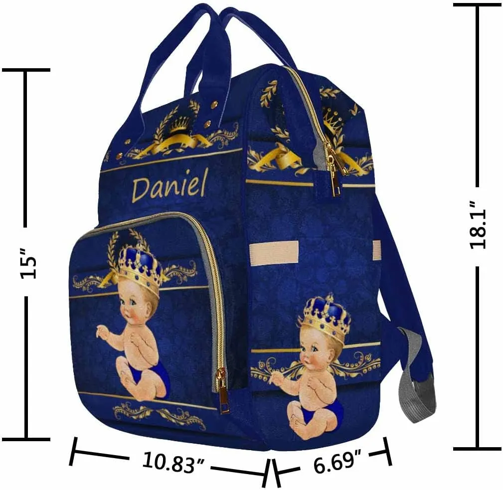 Custom Diaper Bag Backpack Princess Personalized Backpack with Text Bag Nursing Bags Fashion Shoulders Bag Casual Daypack Travel Bag for Men Women