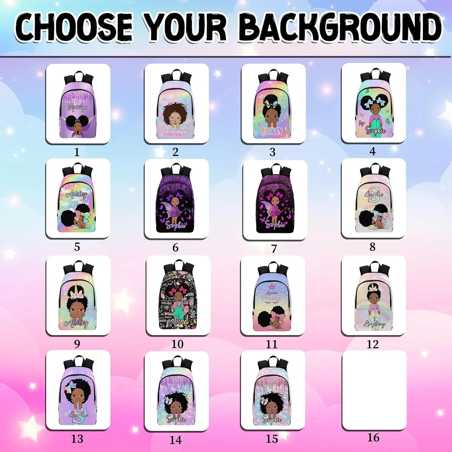 Custom Name Backpack Lunch Bag Set for Kids, Personalized Dreamy Dots Schoolbag and Lunch Box Customized Knapsack Backpack Travel Bag for Teens Family