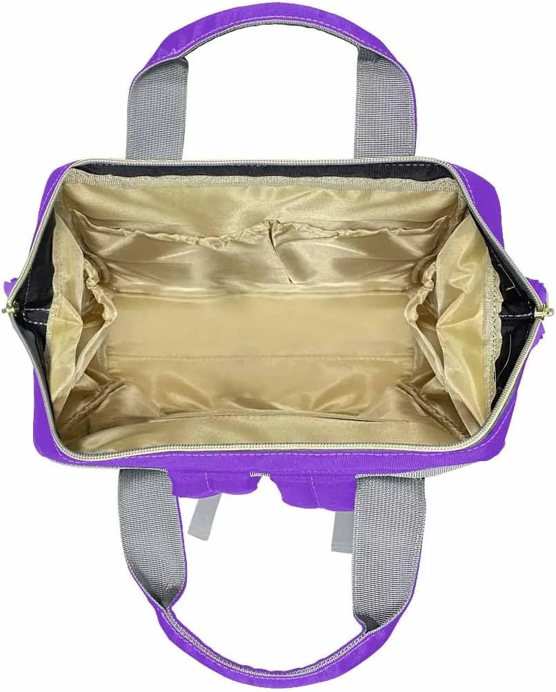 Custom Name Diaper Bag Baby Backpack, Personalized Colorful Glitter Laptop Backpack for Kids Customized Nursing Bags Shoulders Bag Casual Daypack for Women Men