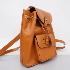 Customer-friendly  Rucksack Bamboo 1705 Brown Leather 0030 Backpack 003 Wholesale pricing Women's Gucci