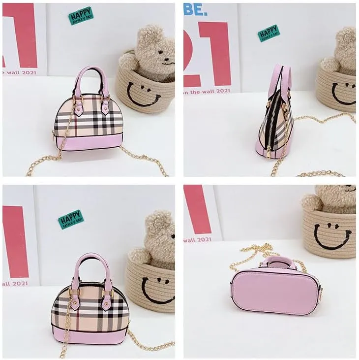 Cute Girl Mini Crossbody Kids Purse Toddler Shoulder Bag Handbag Birthday Gift Pretend Play Party Toy Holiday Christmas Gift