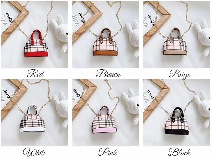 Cute Girl Mini Crossbody Kids Purse Toddler Shoulder Bag Handbag Birthday Gift Pretend Play Party Toy Holiday Christmas Gift