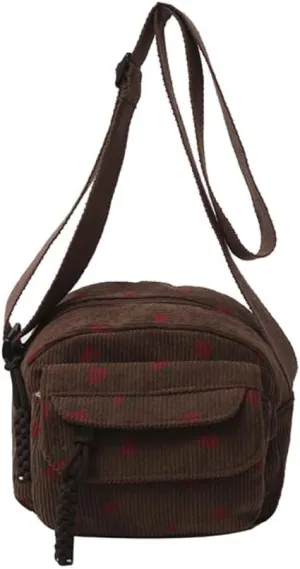 Cute Mini Purse Strawberry Purse Cute Bag Kawaii Purse Cute Crossbody Bag Corduroy Bag Purse Kawaii Stuff