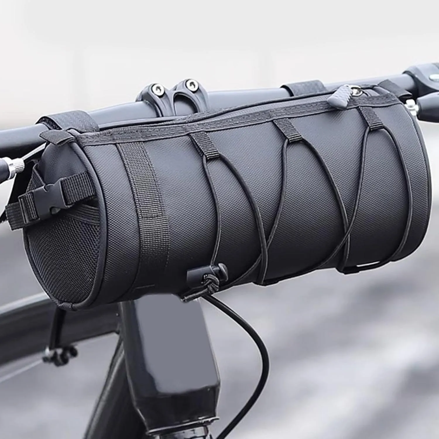 Cycling Handlebar Bag, Front Fork Handle Bar Tool Bag, Waterproof Portable Storage Organizer Phone Holder, Shoulder Bag for Mountain Road Motorcycle Electric Scooter