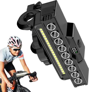 Cycling Headlight - 130db Safety Horn Lights for Bike,Safety Lighting Equipment, Cycling Accessories for Night Riding Short-Distance Commuting