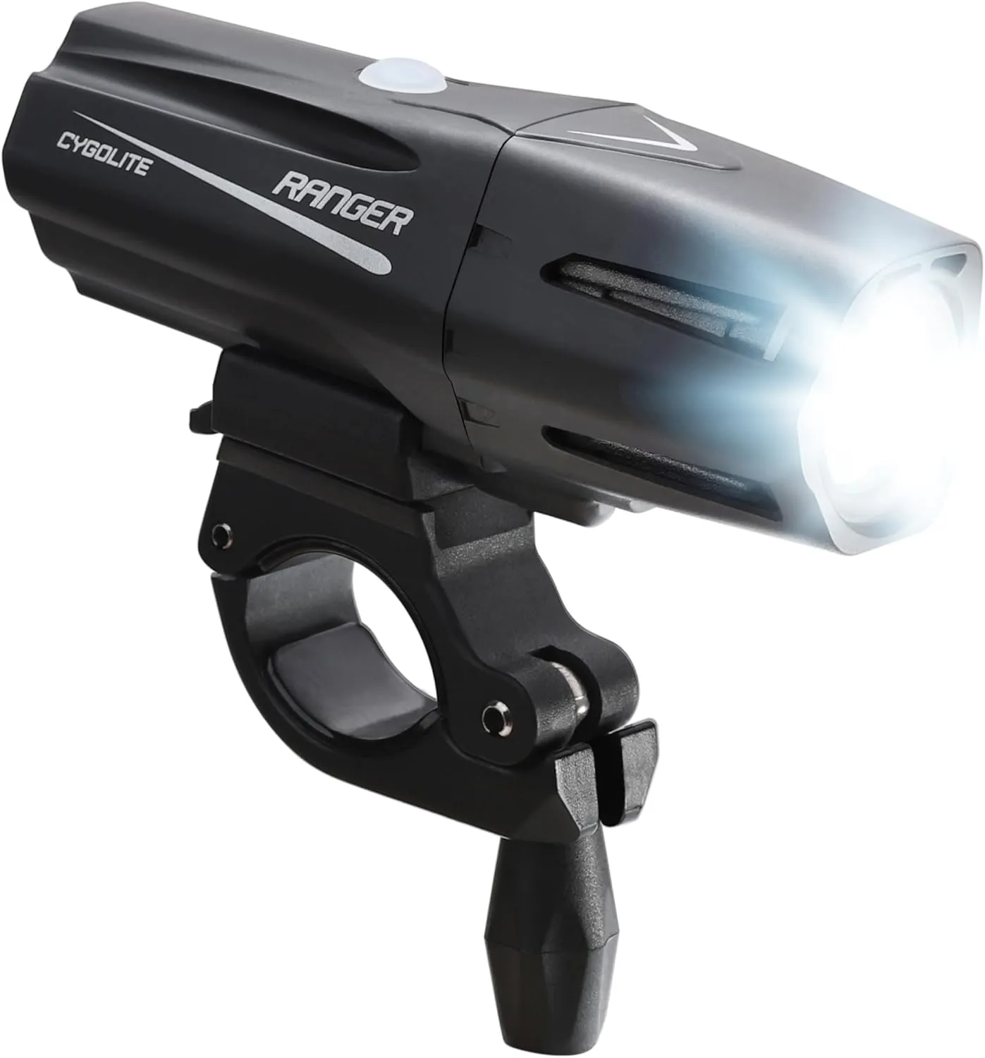 Cygolite Ranger – 1,200 Lumen Bike Light – 5 Night & 3 Daytime Modes – Compact & Durable – IP67 Waterproof – Secured Hard Mount – USB Rechargeable Headlight – For Road, Mountain, Commuter Bicycles
