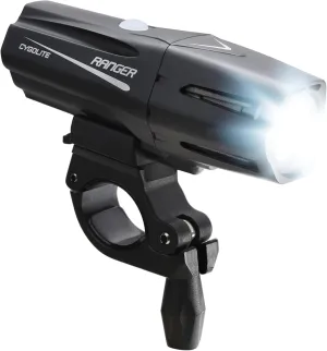 Cygolite Ranger – 1,400 Lumen Bike Light – 5 Night & 3 Daytime Modes – Compact & Durable – IP67 Waterproof – Secured Hard Mount – USB Rechargeable Headlight – for Road, Mountain, Commuter Bicycles