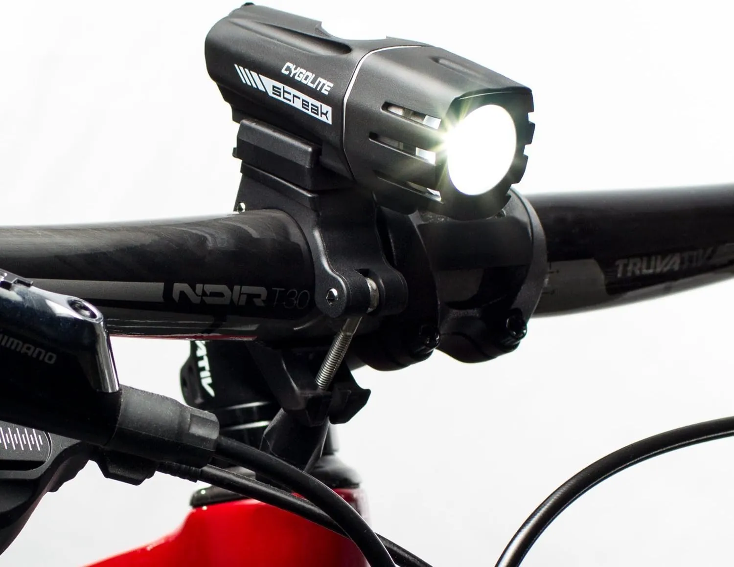 Cygolite Streak– 450 Lumen Bike Light– 5 Night Modes & Daytime Flash Mode– Compact & Durable– IP67 Waterproof– Secured Hard Mount– USB Rechargeable Headlight– for Road & Commuter Bicycles , Black