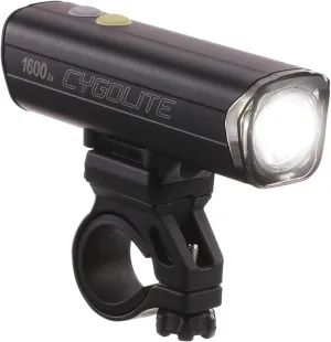 Cygolite Velocity Pro 1,600 Lumen Bicycle Light– Anodized Aluminum Alloy– 9 Light Modes– Fine Tunable Brightness- Compact, IP67 Waterproof– Secure Hard Mount– USB-C Recharge– Road & Mountain Bicycles