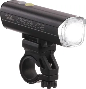 Cygolite Velocity SL 1200 Lumen Bicycle Light–Anodized Aluminum Alloy– 9 Light Modes– Fine Tunable Brightness- Compact IP67 Waterproof– Secure Hard Mount– USB-C Recharge– Road,Mountain,Commuter Bikes