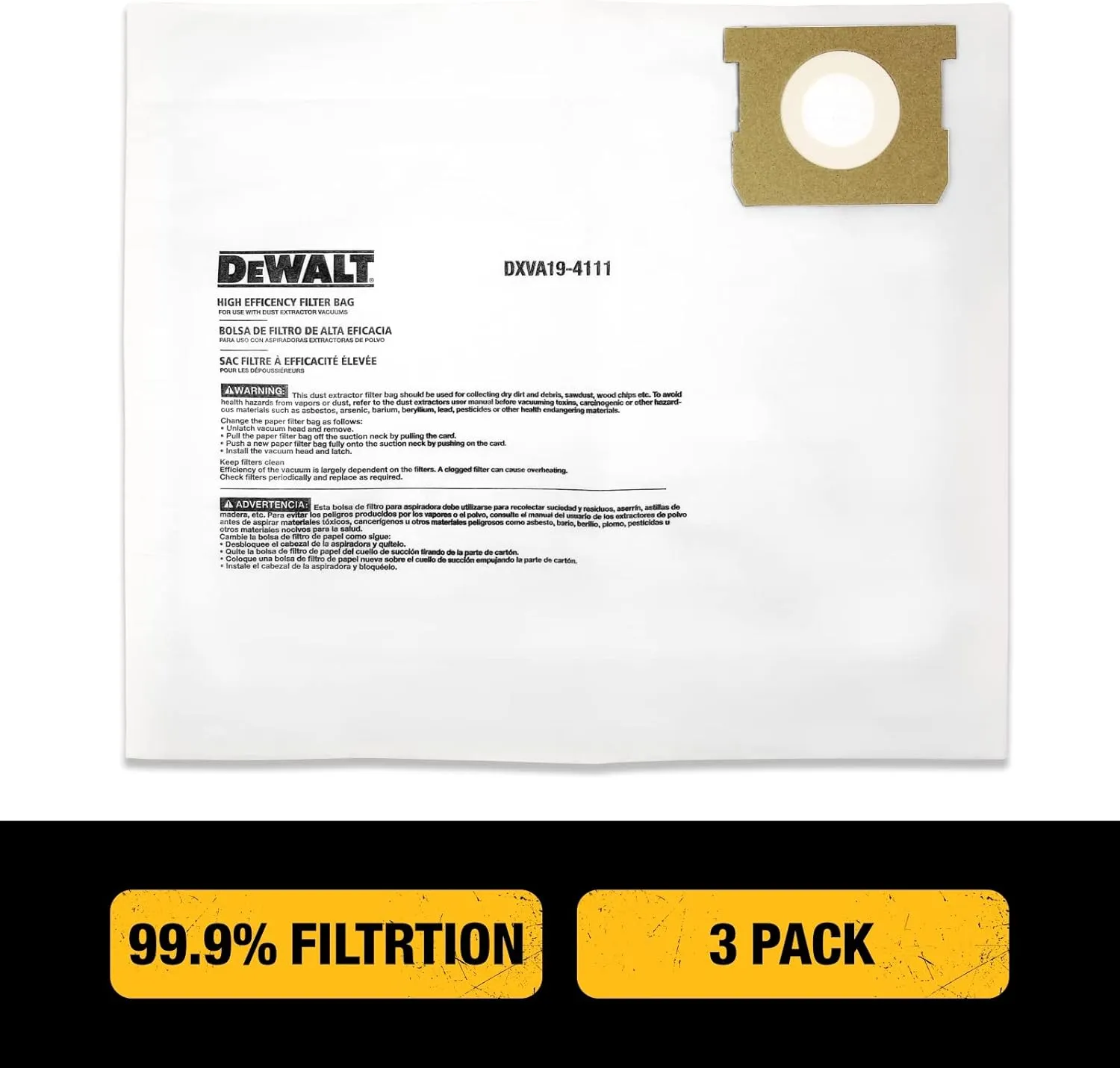 DEWALT DEWALT Fine Dust Bag 6 10 Gall
