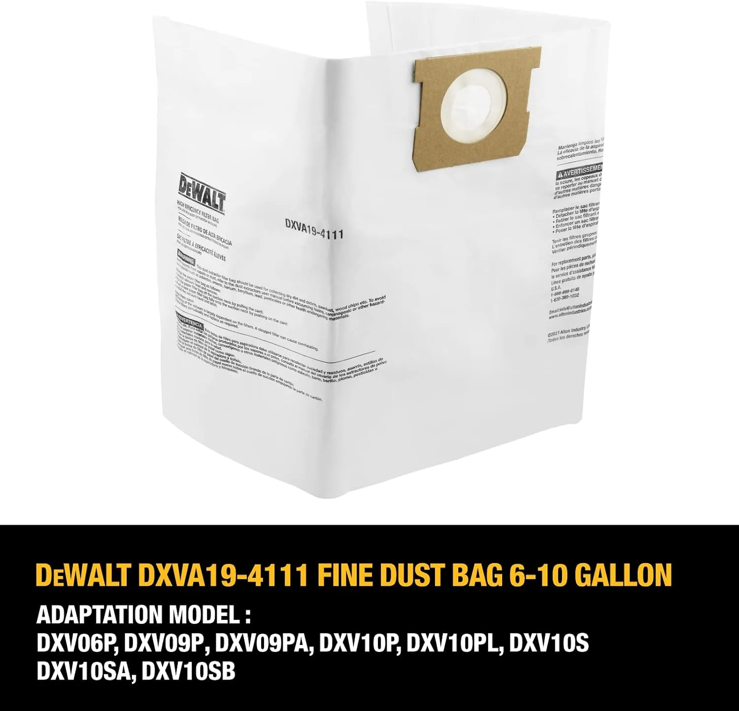 DEWALT DEWALT Fine Dust Bag 6 10 Gall
