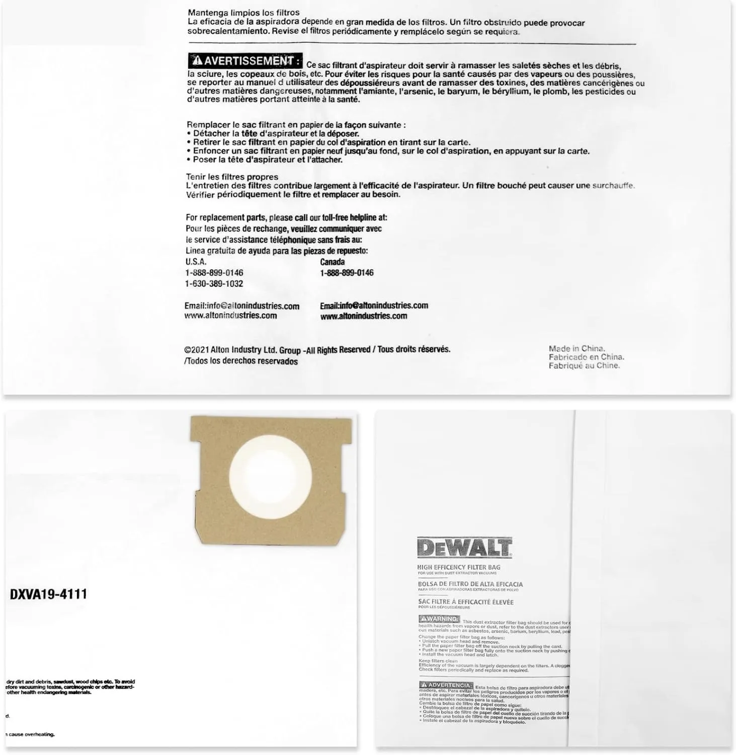 DEWALT DEWALT Fine Dust Bag 6 10 Gall