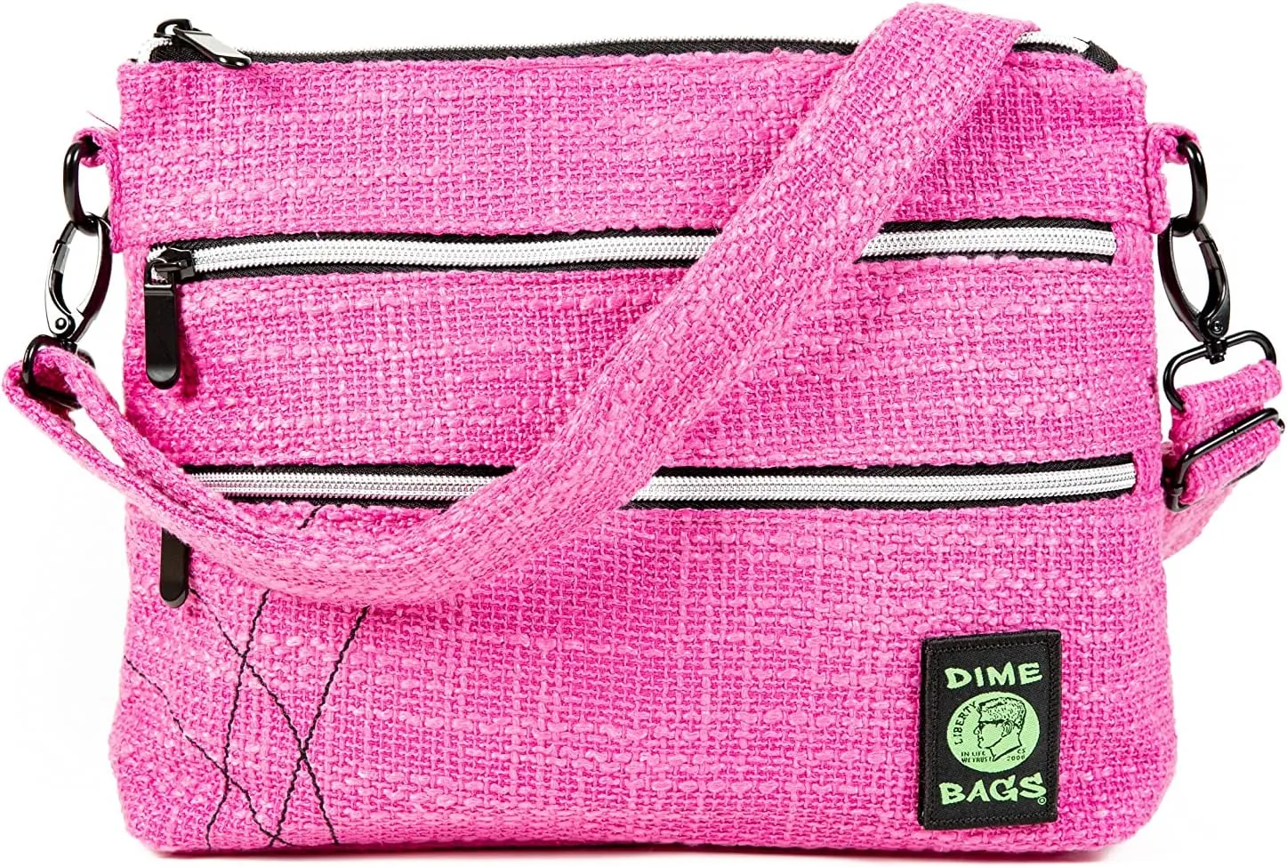 DIME BAGS - Day Tripper - Hemp Shoulder Bag, Crossbody and Clutch Purse, Custom Interior Lining by Ellie Paisley