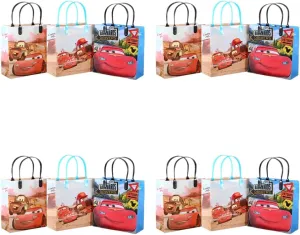 Disney Car Authentic Licensed 12 Party Favor Reusable Goodie Medium Gift Bags 8"