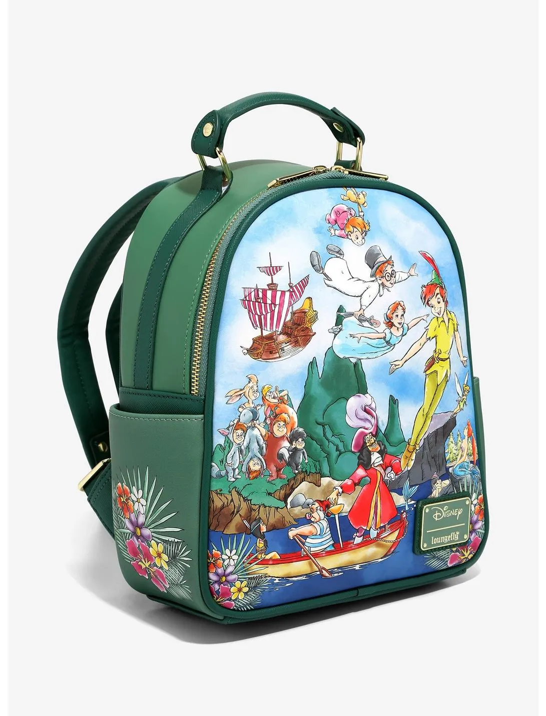 Disney Mini Backpack and Cardholder Set Peter Pan Cast Painting Loungefly