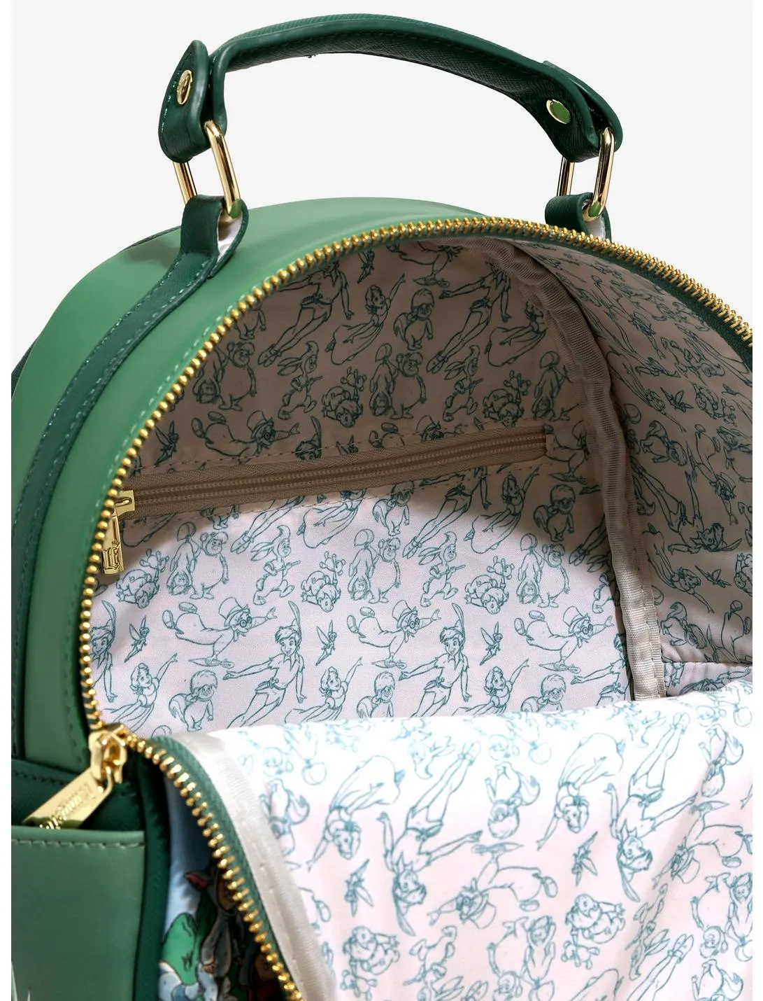 Disney Mini Backpack and Cardholder Set Peter Pan Cast Painting Loungefly