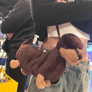 Dog Plush Toy Doggy Cute Cartoon Crossbody Bags