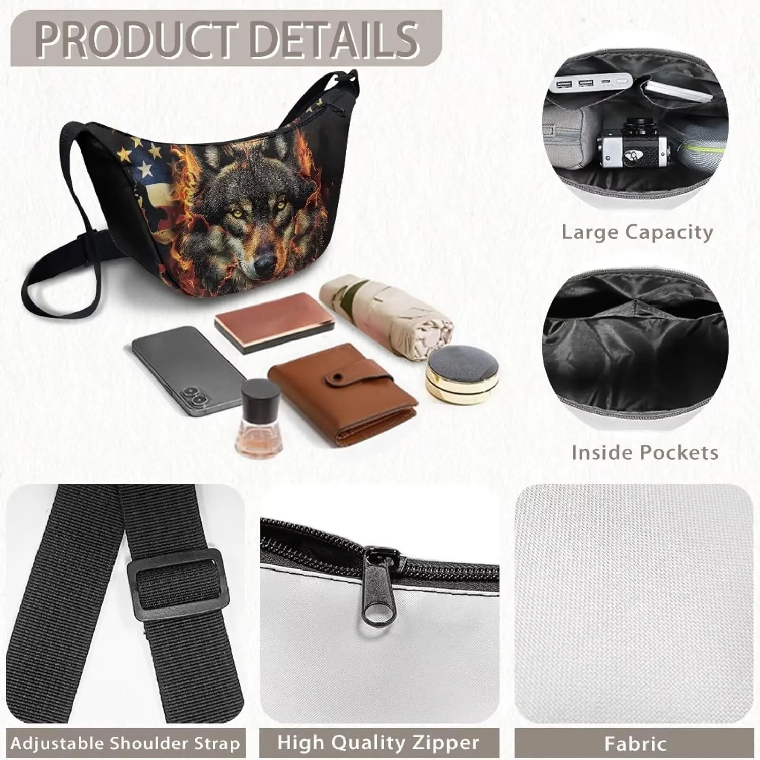 Dolyues Men's Small Sling Backpack - Versatile Crossbody Chest Bag for Travel, Hiking, and Outdoor Adventures