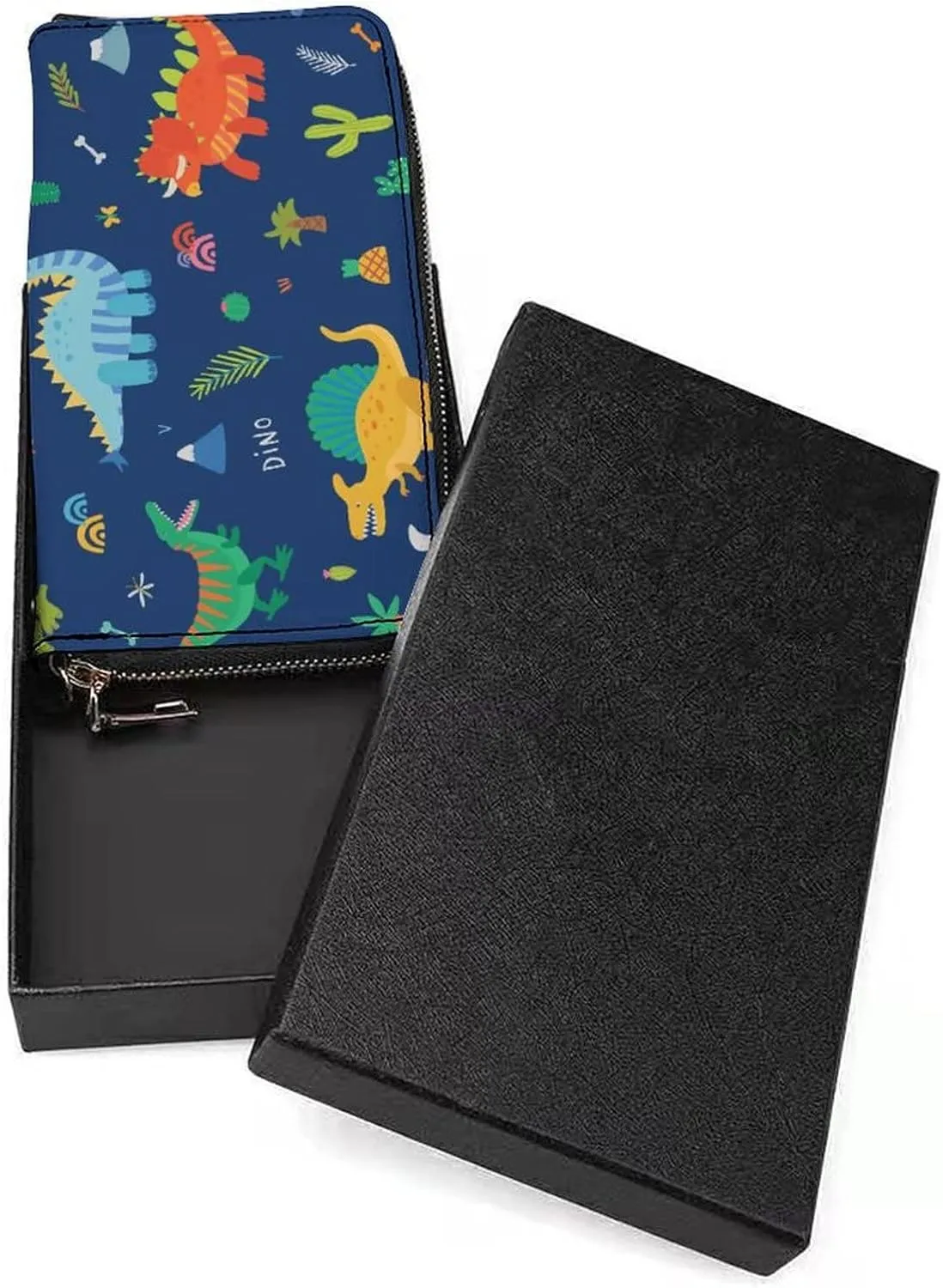 Donnapink Long Clutch Wallet, Long Handbag with Wristlet Strap, PU Leather Zip Purse