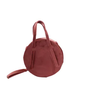 Dusty Rose | Velvet Circle Crossbody Bag