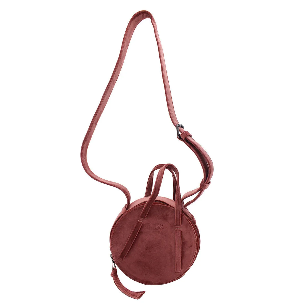Dusty Rose | Velvet Circle Crossbody Bag