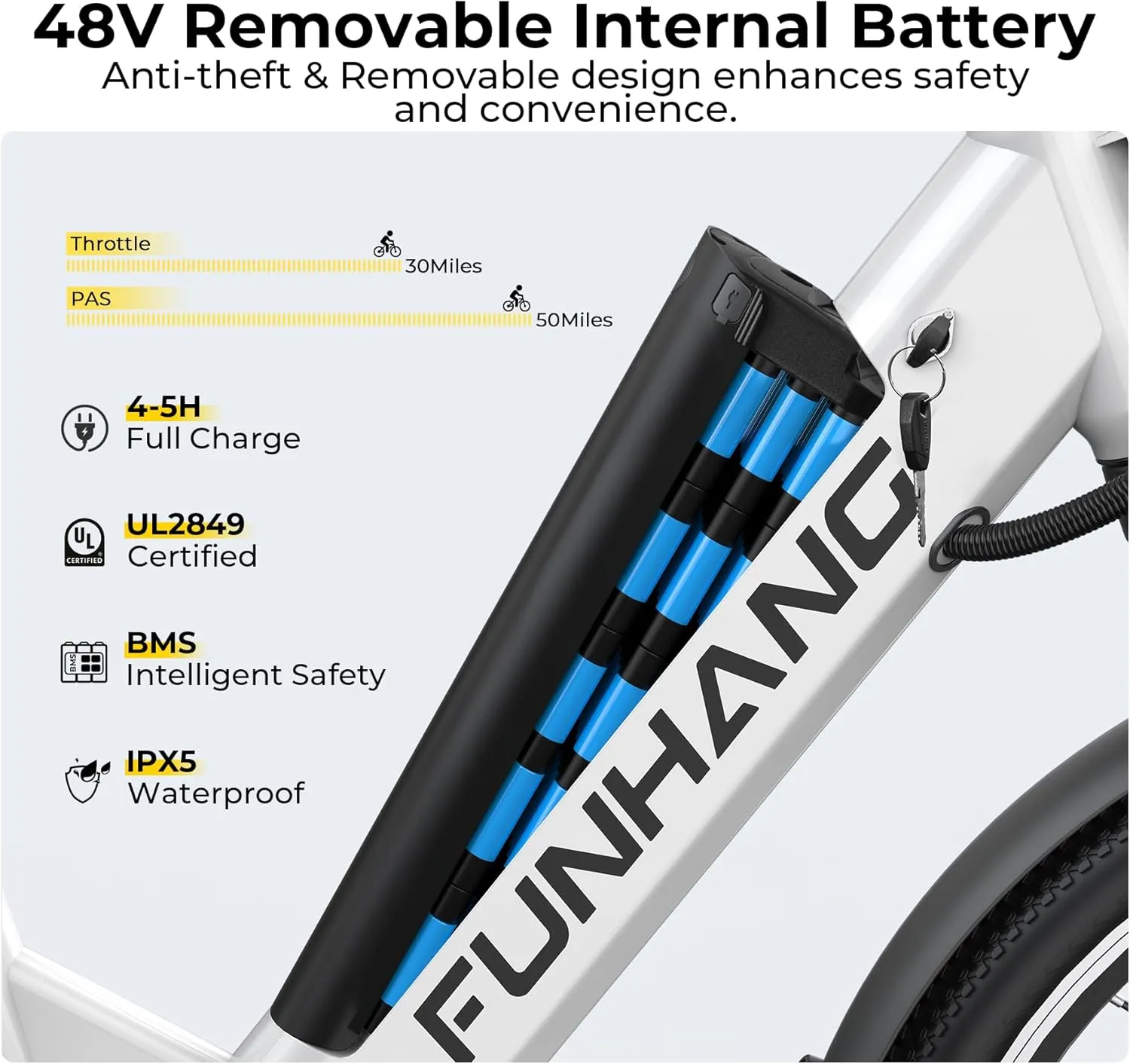 Electric Bike for Adults, 1000W Peak Ebike, 50Miles 21.7MPH Step Thru Electric Bicycle, 26" Commuter E Bikes with 48V Built-in Removable Battery, Adjustable Stem, 7-Speed, Front Suspension