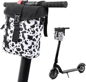 Electric Scooter Bag Storage 4l Handlebar Bag, Soft Waterproof Large Capacity With Shoulder Straps And Reflective Strips For Scooter, Electric Bike, Motorcycle, Cow