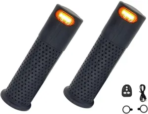 Electric Scooter Handlebar Grips With Turn Signal Lamps Fit For XIAOMI For M365, Handles With Integrated Light Indicators For Control, Scooter Accessories(Black)