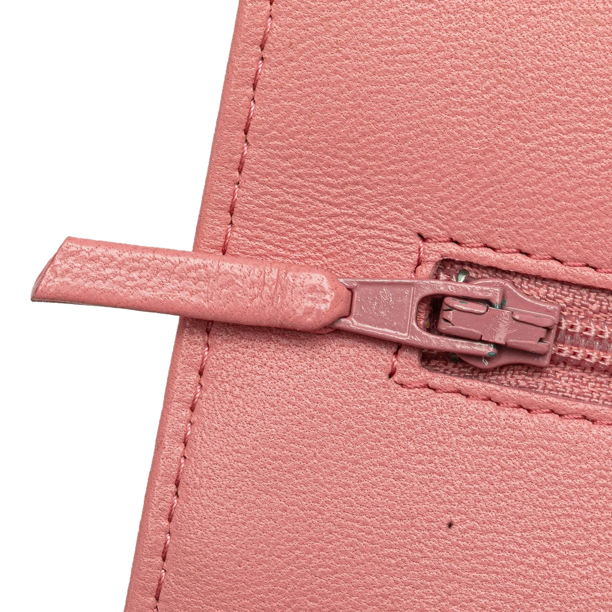 Embossed Lambskin Camellia Wallet On Chain