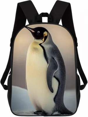 Emperor Penguin Backpack Casual Daypack Wild Animal Print Laptop Bag Bookbag for Work Travel Hiking 17 Inch Style 4