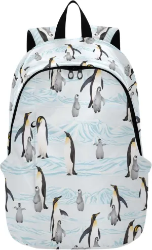 Emperor Penguins Vector Travel Laptop Backpack for Men & Women, 25L Water-Resistant Sturdy College School Computer Bag Perfect for School, Work, Commute, and Outdoor Adventures