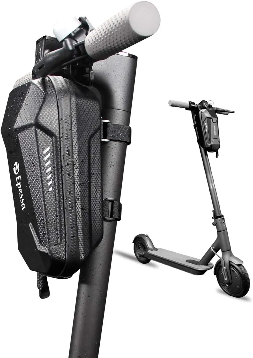Epessa Scooter Storage Bag,Scooter Handlebar Bag,Front Hanging Bag Compatible with Mijia M365/M365 Pro/Segway ES1/ES2/ES3 Fit for Carrying Charger Tools Repair Tools|Large Capacity|EVA Material (3L)